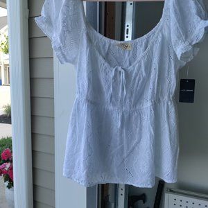 🌼Lucky Brand Women's Tie-Front Babydoll Top 🌸